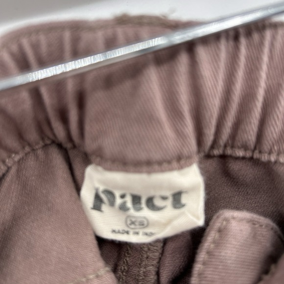 Pact Womens Organic Cotton Pants Size XS Brown Minimalist Casual Granola Girl - Picture 4 of 8